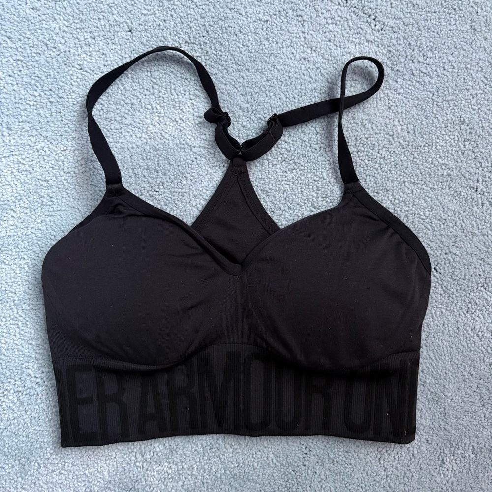 Under Armour Seamless Sports Bras Bundle Set - White, Orange, Black, Purple Lot - Picture 4 of 11